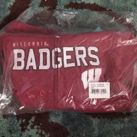 NCAA Wisconsin Badgers Hoodie NEW Kids size L - Picture 4 of 4